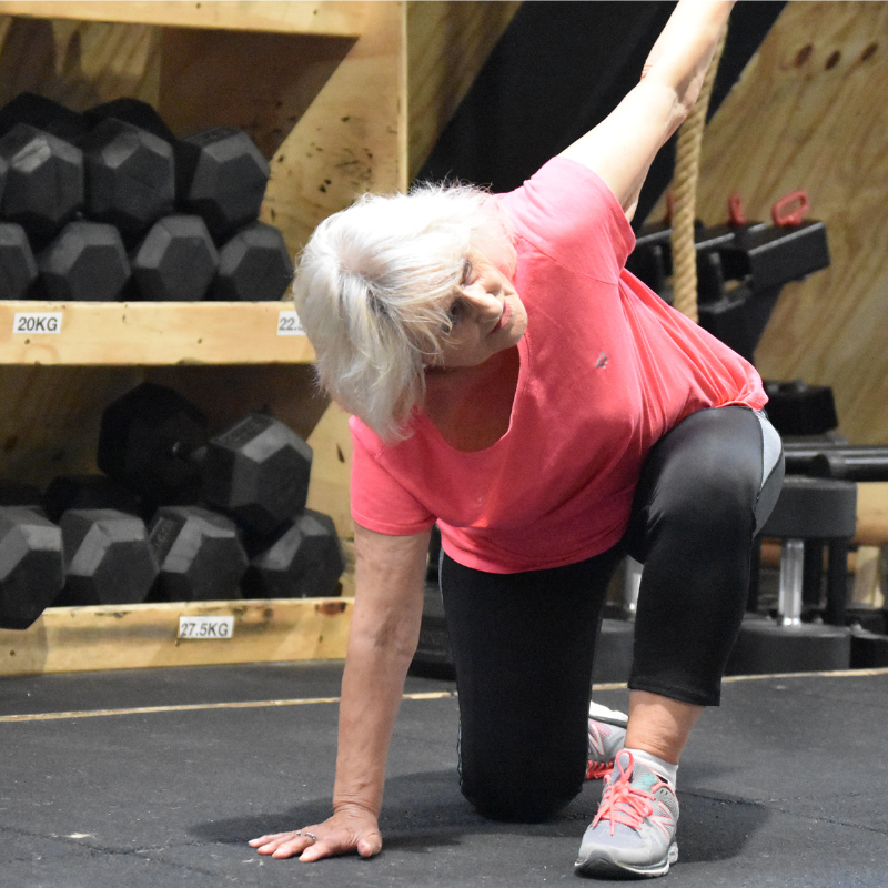 Masters at The Fitness Studio - over 60s functional fitness - stretching